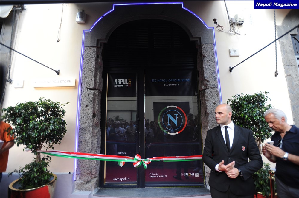 50 FOTO NM - Store SSC Napoli inaugurato in Via Calabritto 18, la nuova era  con Valentina De Laurentis